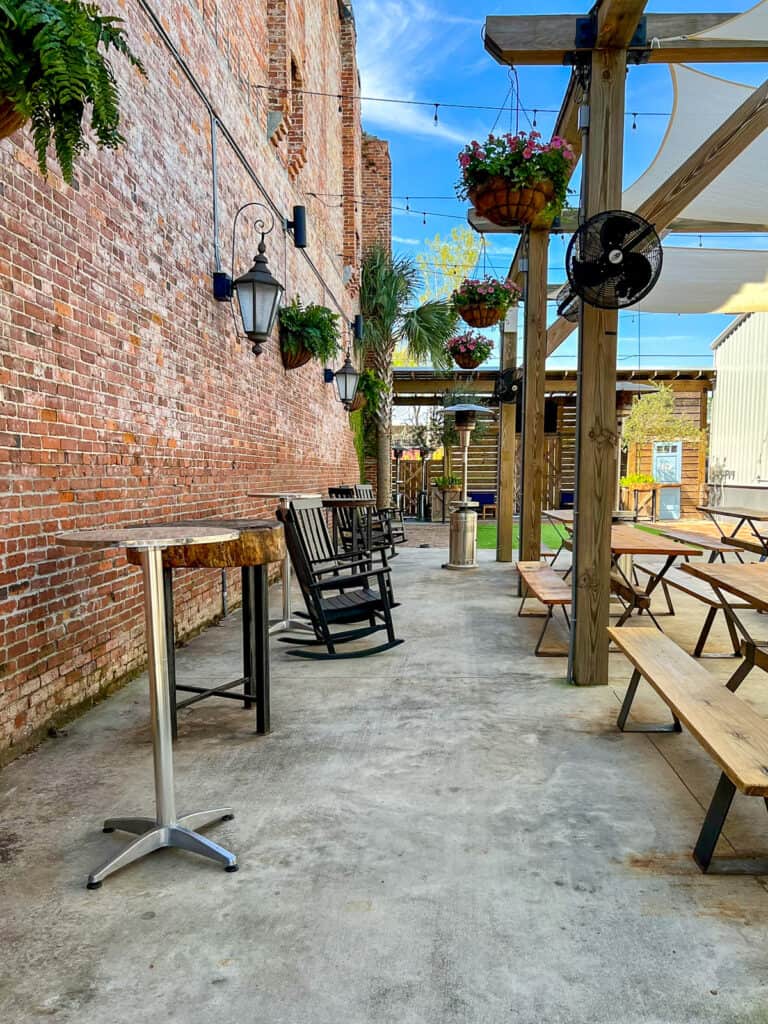 beer garden in brunswick georgia. 