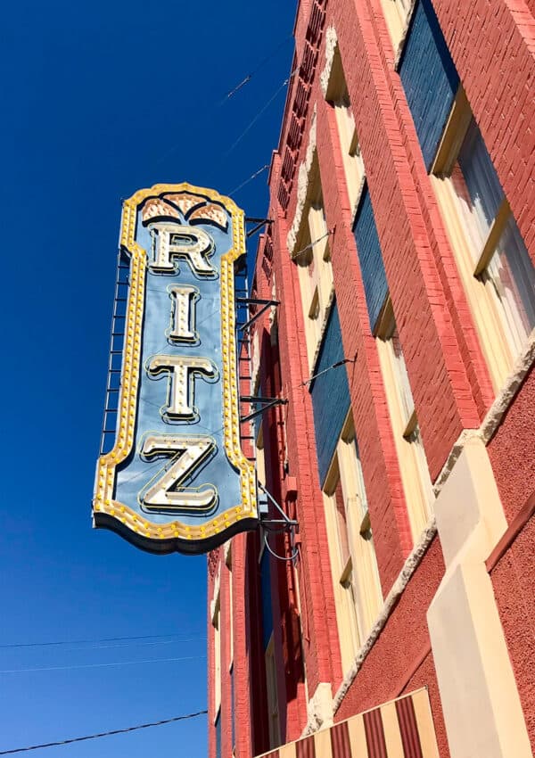 square image of historic ritz theatre.