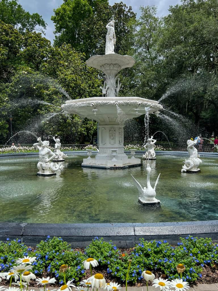 fountain at Forsyth Park in Savannah.