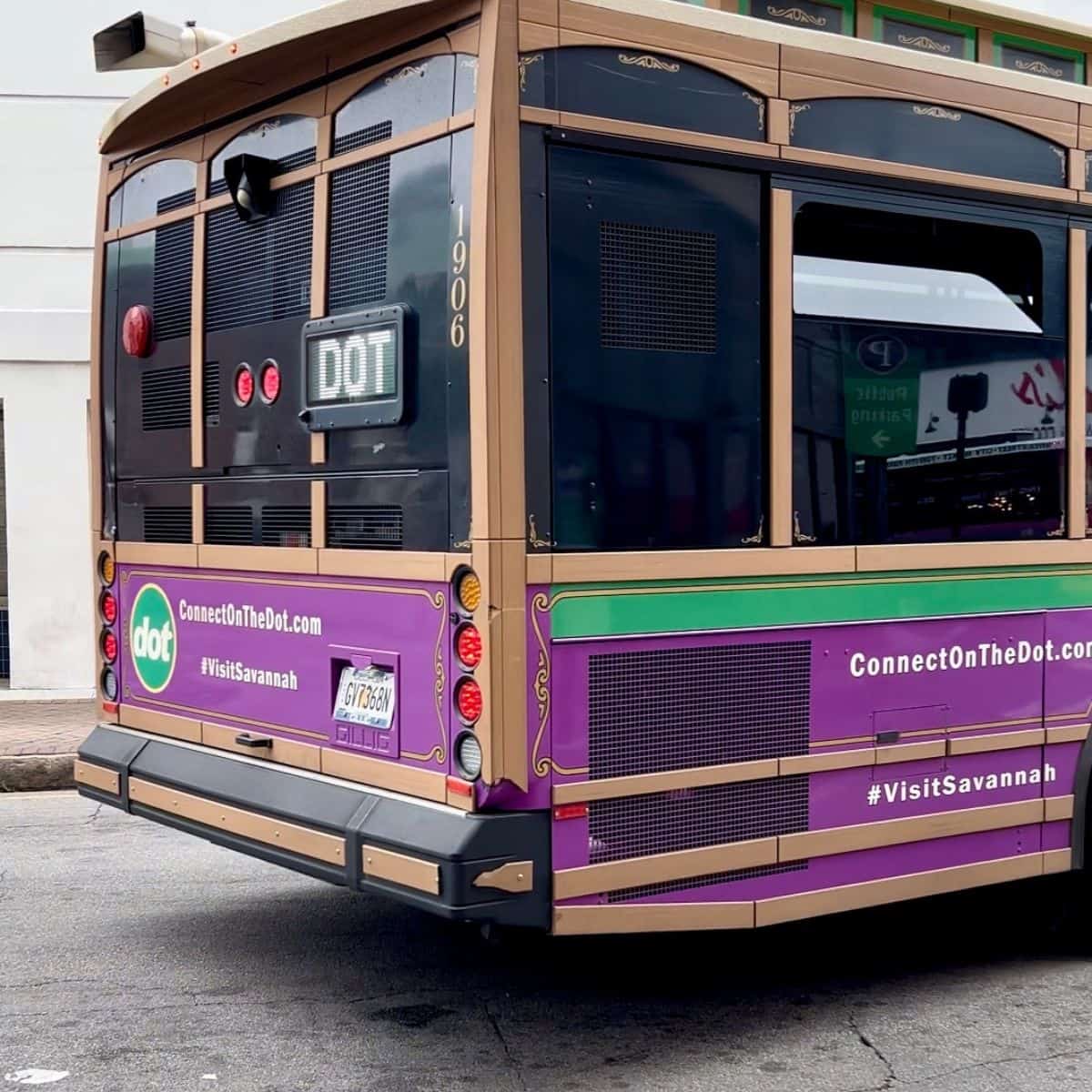 Downtown Savannah's Free DOT Bus System