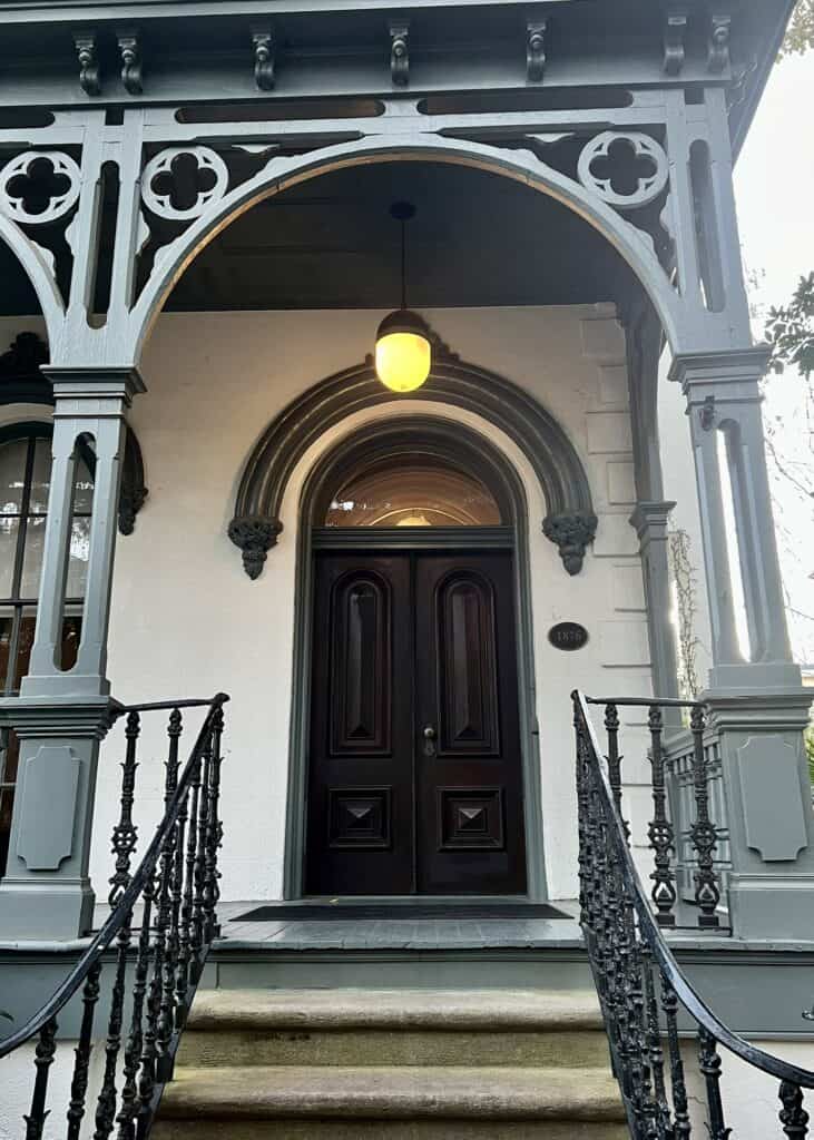 front door of bellwether house.