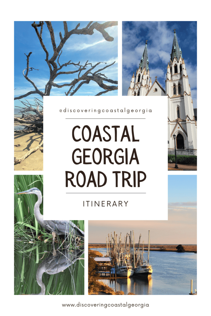 coastal georgia road trip itinerary pin