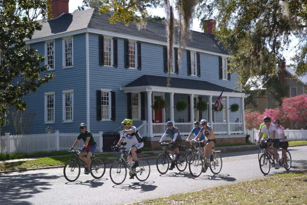 people biking in St. Mary's Georgia.