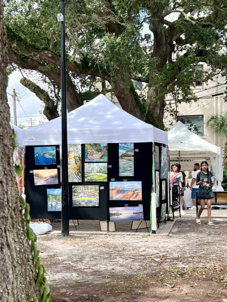 art in the park festival. 