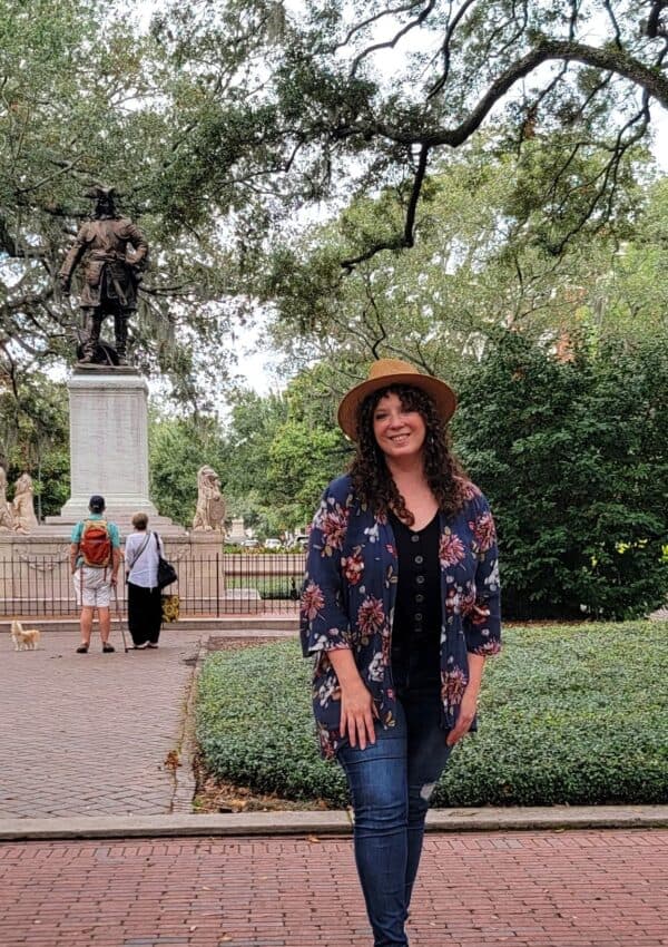 Sara on one of the Savannah tours.