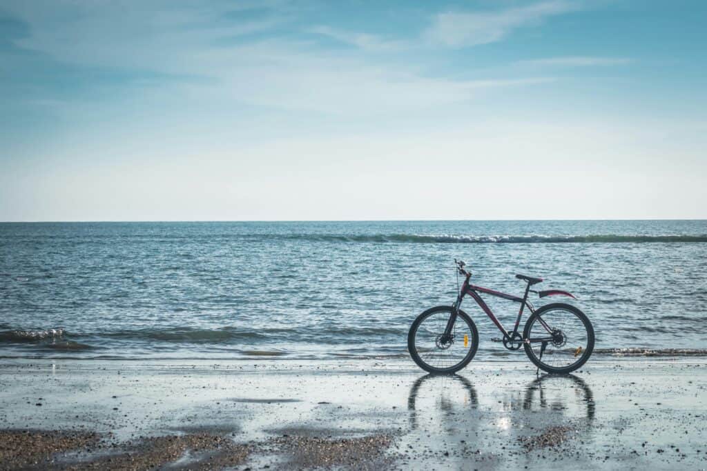 bicycle on beach