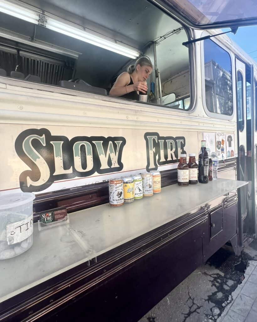 Slow Fire BBQ Food Truck. 