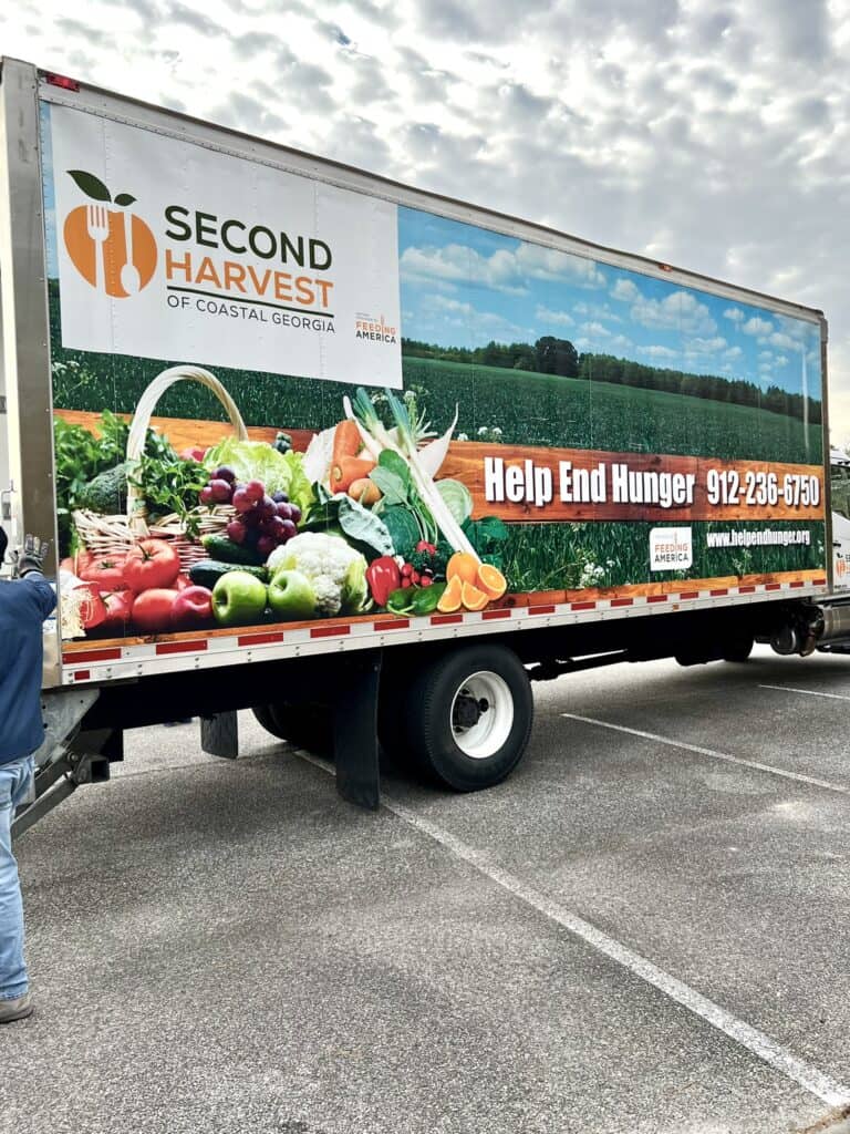 Second Harvest Food Bank truck. 