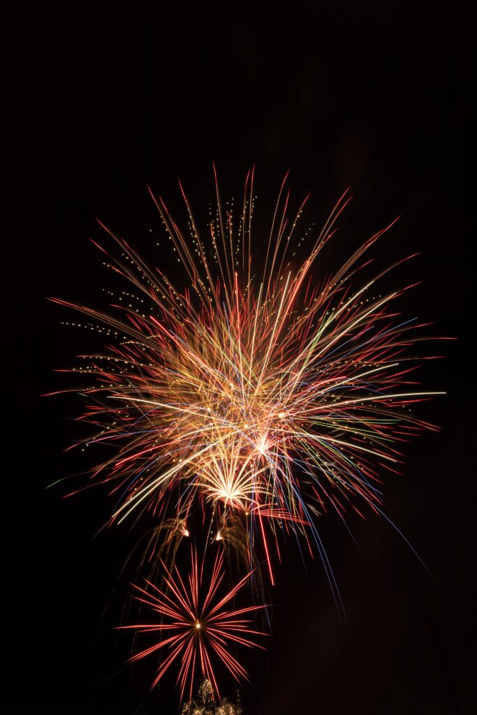 4th of July fireworks show in coastal Georgia